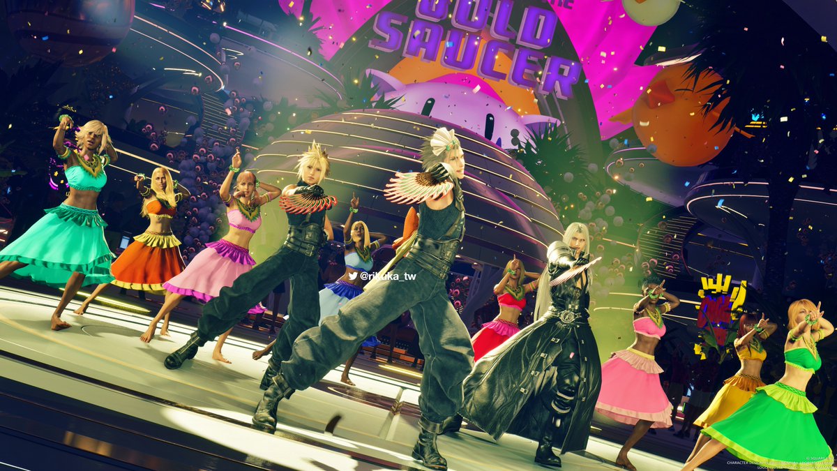 🎉ザックス＆クラウド＆セフィロスのダンス🎉 🥳Zack, Cloud and Sephiroth’s Dance🥳 #FF7R #FF7Rmod