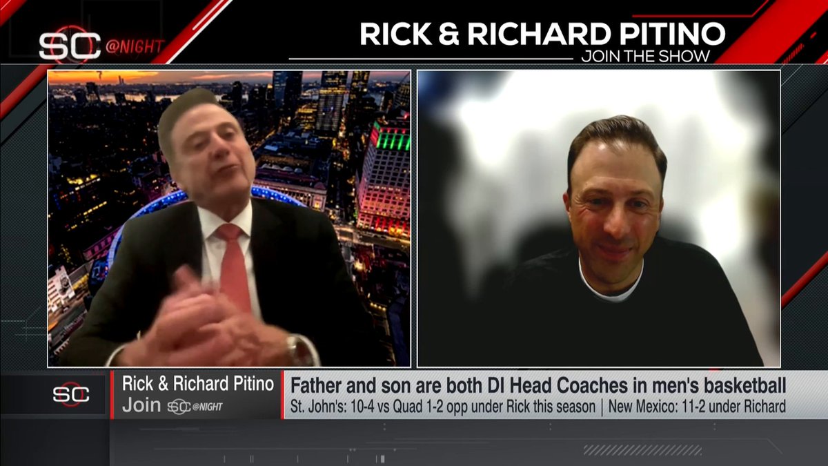 "I would much rather be a proud father than a proud coach." St. John's head coach Rick Pitino reflects on his special bond with his son, Richard, who leads New Mexico basketball ❤️