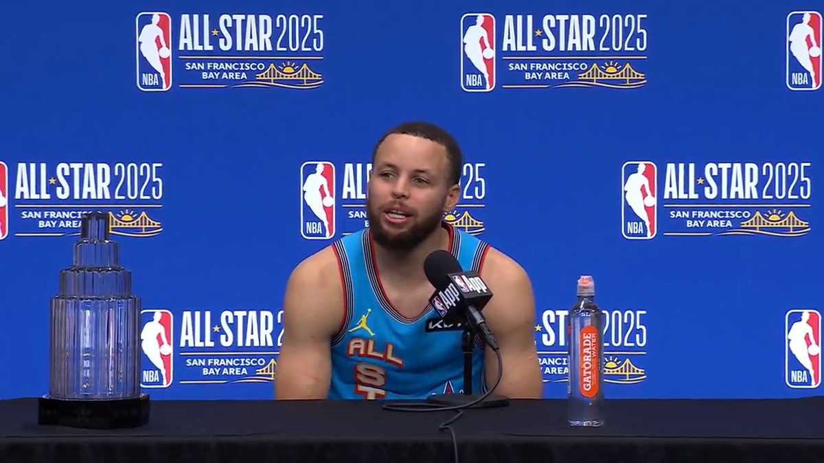 🔊 Stephen Curry's #NBAAllStar MVP Press Conference!