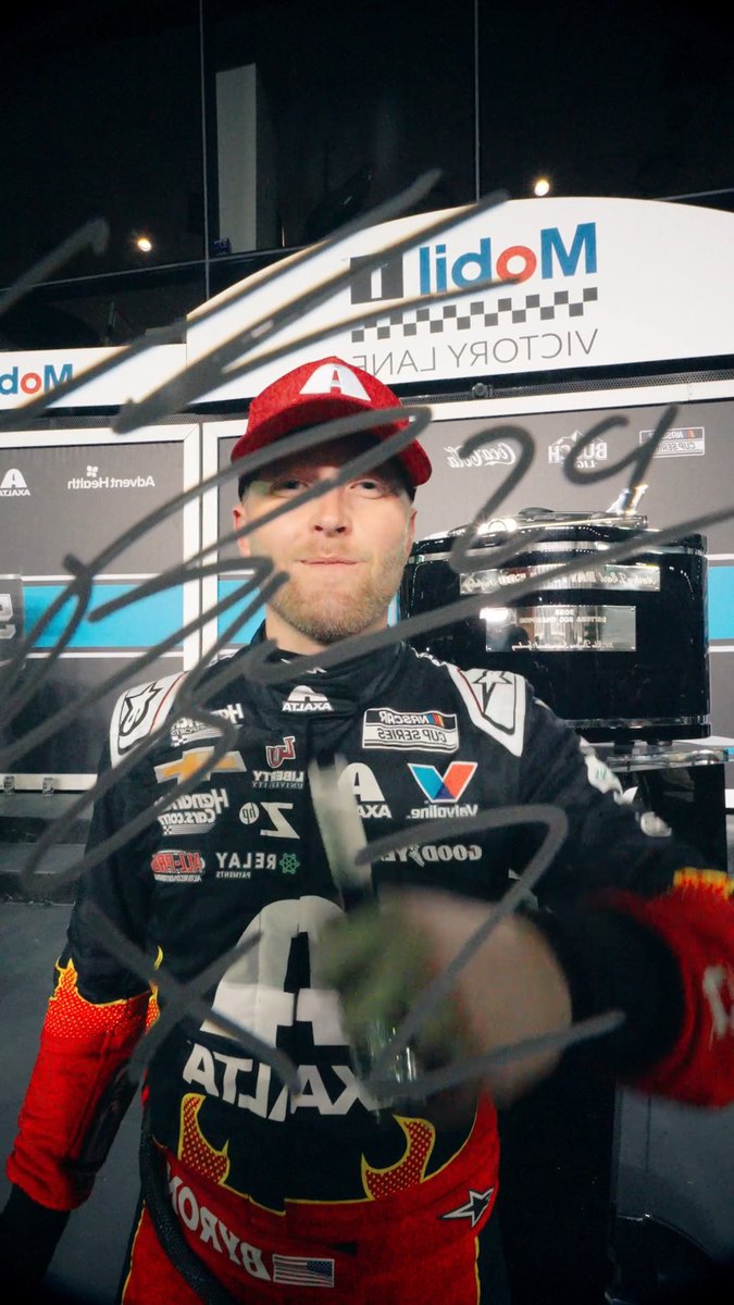 Signing off as a two-time #DAYTONA500 Champion. ✍️