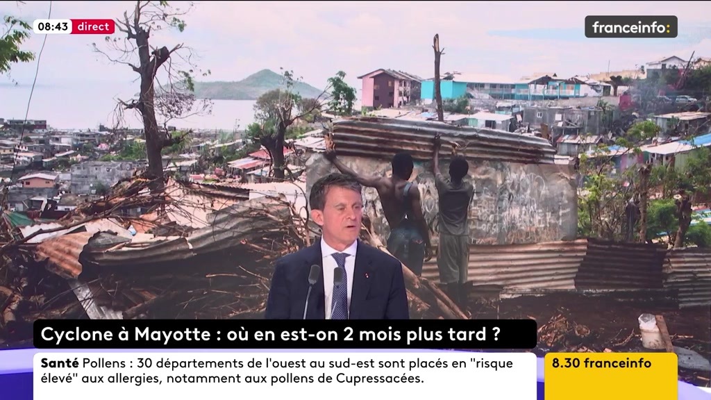 🔴Cyclone Chido à Mayotte ➡️ "Il y a un chiffre officiel et l'État n'a aucune raison de cacher quoi que ce soit, ce serait absurde : 40 morts, des centaines de blessés, le préfet l’a encore indiqué l’autre jour, il y a sans doute une quarantaine de disparus", dit Manuel Valls.