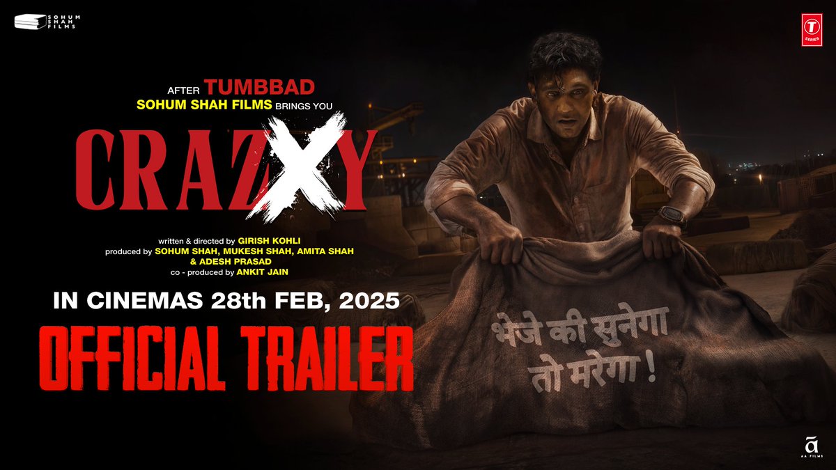 A Good Surgeon. 💯 A Terrible Father. ❌ A Questionable Human Being.⁉ Get ready for a #CRAZXY RIDE with Abhimanyu Sood on the worst day of his life. 🆘 #CRAZXYTRAILER OUT NOW. In Cinemas 28th February, 2025