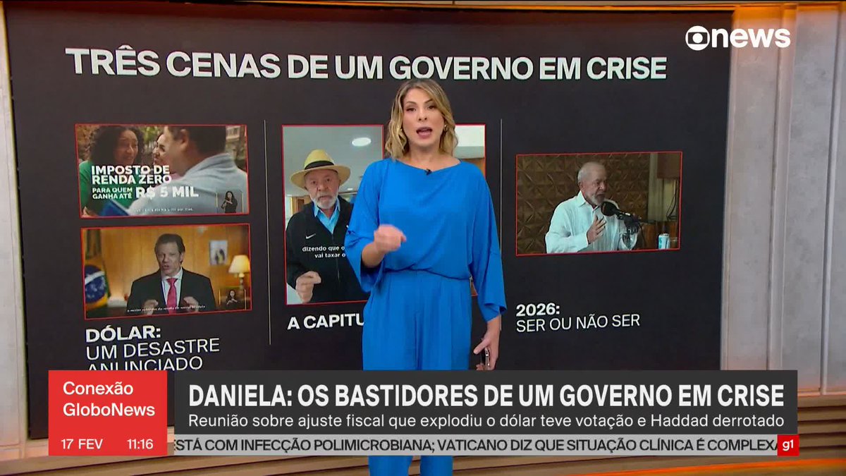 .Daniela Lima traz os bastidores da crise do governo Lula: reunião sobre ajuste fiscal que explodiu o dólar teve votação e Haddad derrotado. ➡ Assista ao #ConexãoGloboNews: #GloboNews
