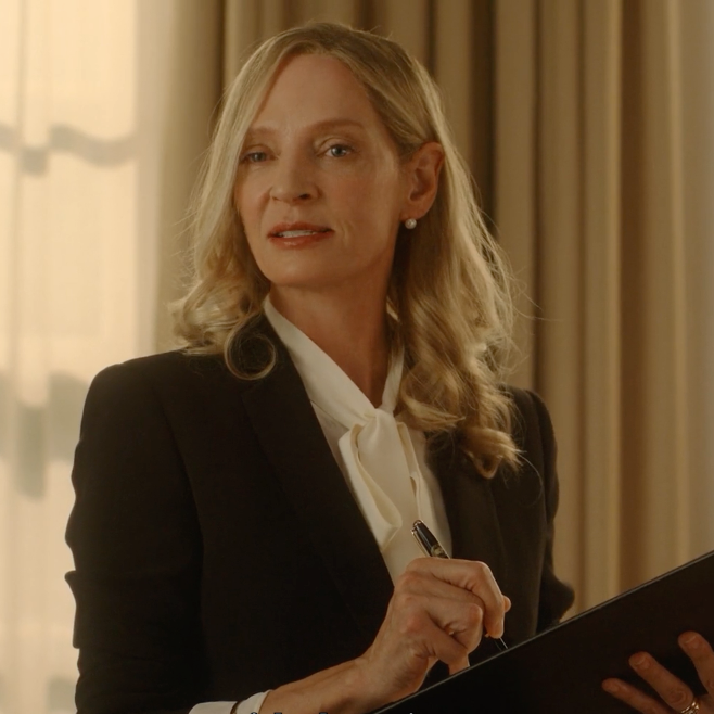 Red, white, and Uma Thurman.