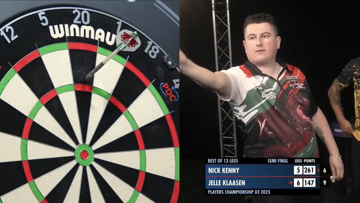 KLAASEN INTO THE FINAL! What a remarkable story! Jelle Klaasen moves through to the Players Championship 3 final with a 7-5 victory over Nick Kenny, as he eyes a first PDC ranking title since 2015! 🤯 📺 #PC3