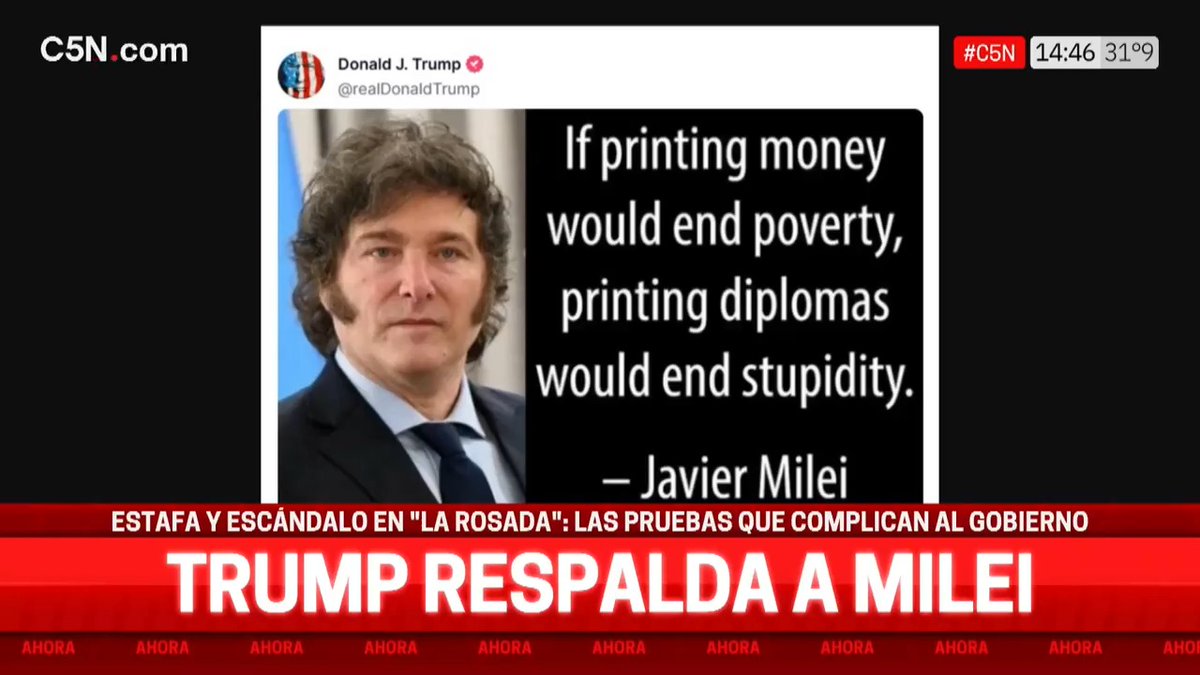 ⭕ AHORA | Donald Trump respalda a Javier Milei tras el escándalo cripto 🔴 [EN VIVO]