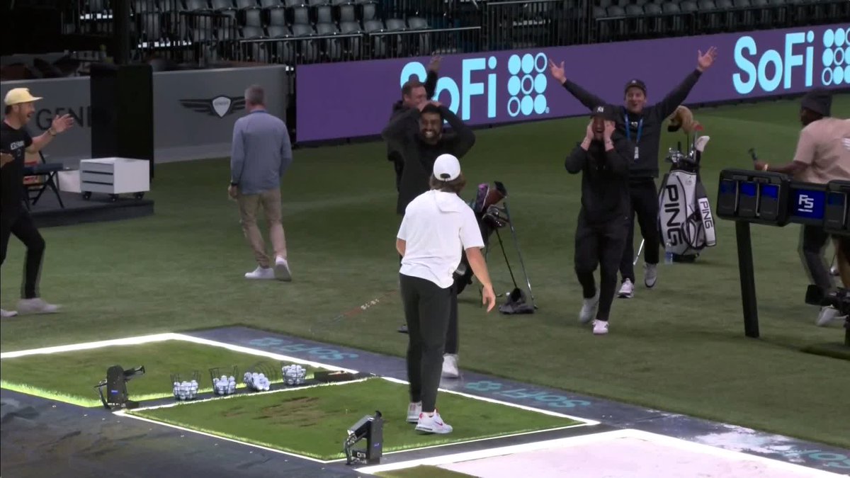 HOLE-IN-ONE from Tommy Fleetwood in practice earlier today 🚨