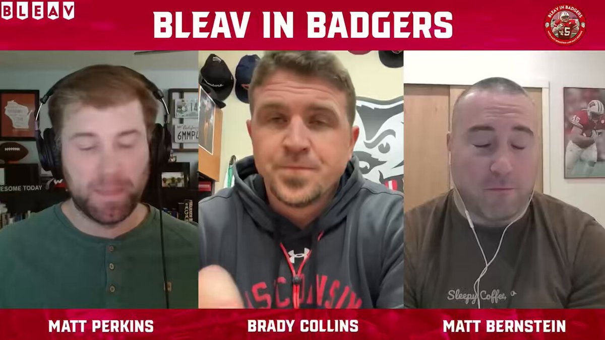 “It’s always got to be about the boys” - Brady Collins Coach Collins hops on to talk about how Wisconsin Football is building culture with all the new faces in the locker room #onwisconsin 📺 🎧