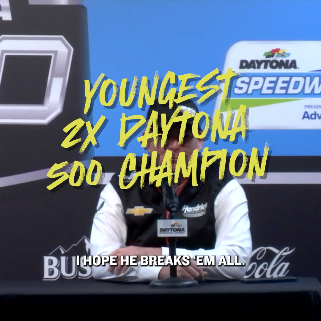 Sorry Jeff Gordon, there's a new youngest to ever do it. 😉 #DAYTONA500