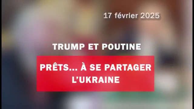#Trump et #Poutine prêts... à se partager l'Ukraine. Mon édito vidéo de cette semaine 👇