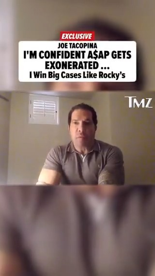 #JoeTacopina is ready to flex his legal muscles in court again ... telling us he's feeling good about getting #ASAPRocky off the hook in a criminal assault trial. Watch his full #exclusive interview on TMZ Live ➡️