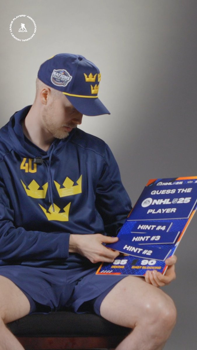 I think it's me 🤷♂️ Elias Pettersson guesses #NHL25 ratings #4Nations
