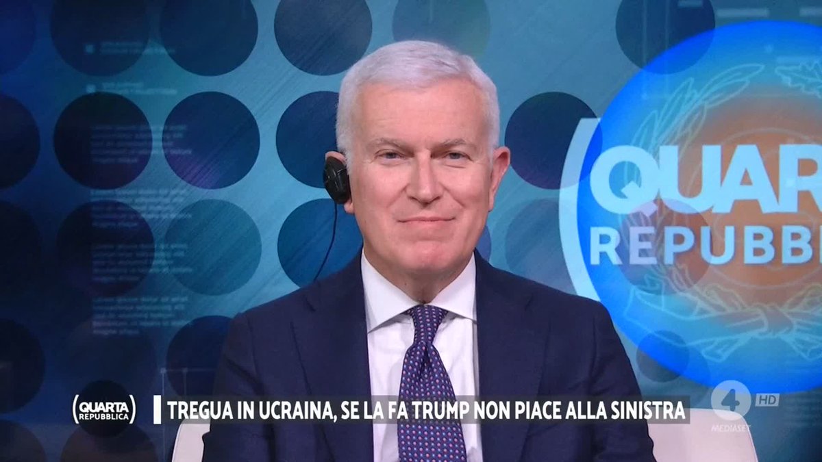 "Questa era una guerra tra l'America e la Russia ed oggi è evidente infatti si siedono i due protagonisti." #Belpietro #quartarepubblica