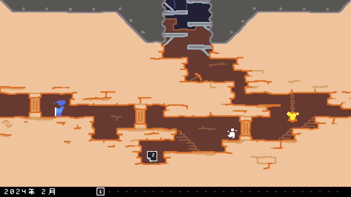 気づきが気持ち良すぎる2Dアクション 『Leap Year』 ダンジョンを巡って日付を回収するゲーム。 ジャンプの高さでミスになるスペランカー並の弱さ。 死なないように考えて解法を見つけるのが醍醐味。 プレイ自体がネタバレになるため冒頭だけ。 調べずに何も知らない状態でプレイしてみてほしい