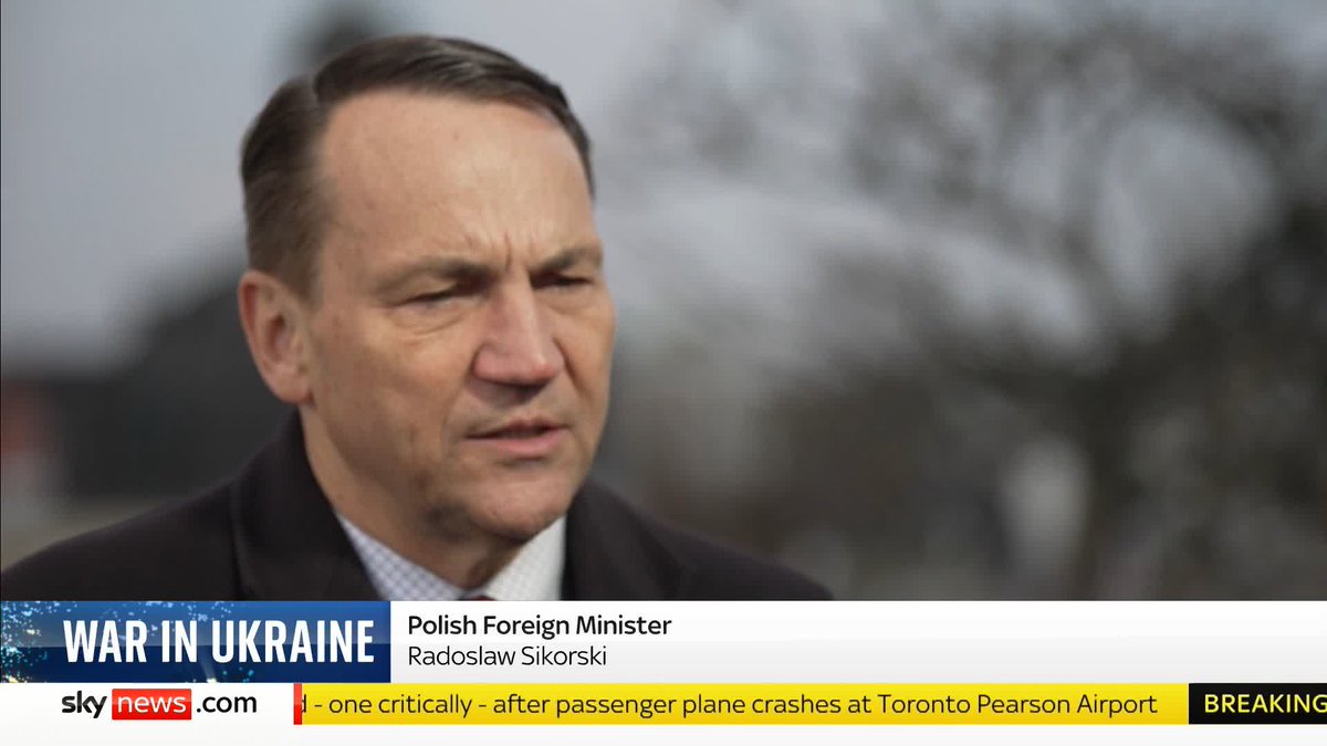 "When he says that Europe needs to do more in the area of defence, we completely agree." Yalda Hakim asks Polish foreign minister Radosław Sikorski 🇵🇱🇪🇺 what he made of JD Vance's attack on Europe over migration and free speech. Live: 📺 Sky 501 and YouTube