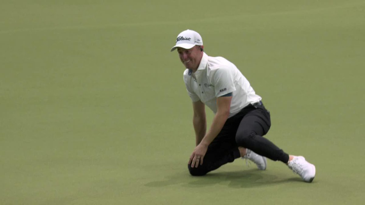 Come for the Lucas Glover chip in, stay for the Justin Thomas somersault 😂