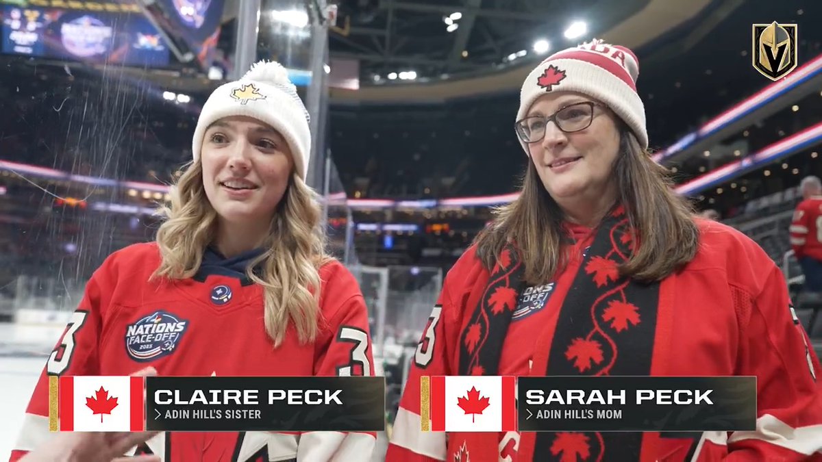 Adin Hill's family is here in Boston enjoying the #4Nations ride with Team Canada 🇨🇦