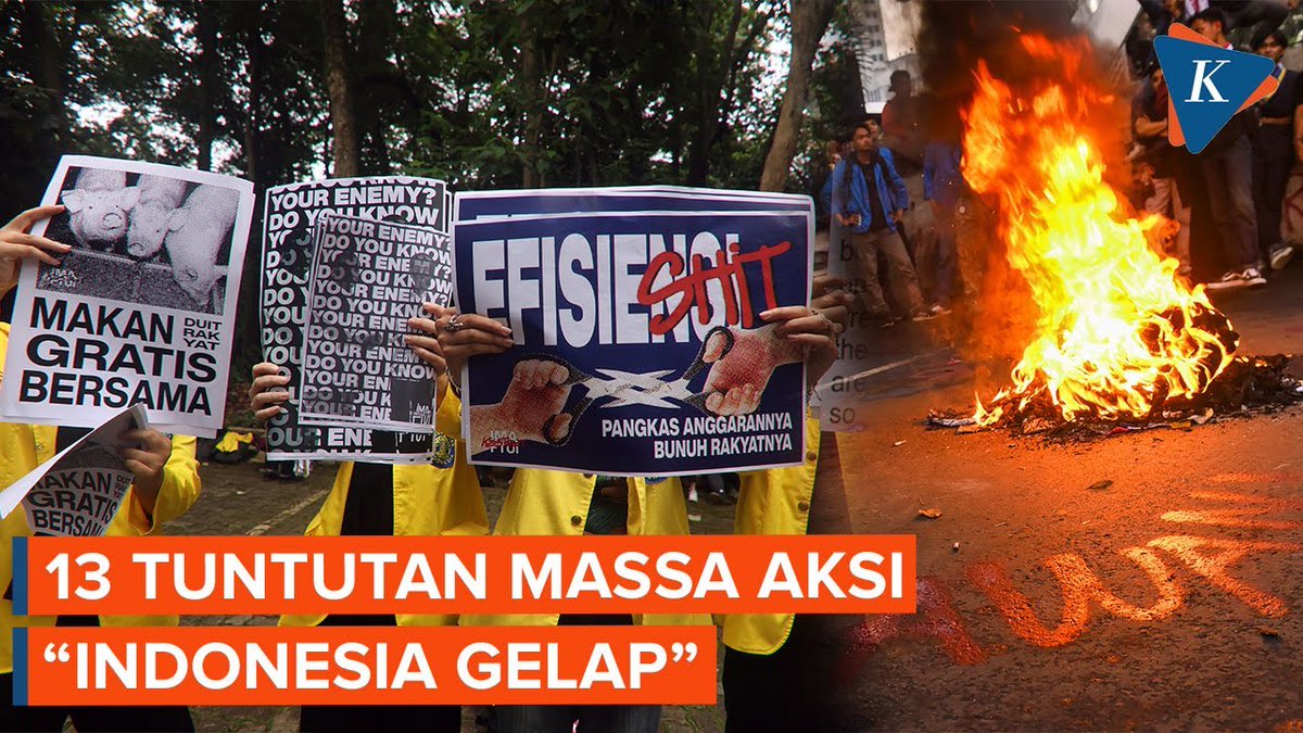 Aksi "Indonesia Gelap", Ini 13 Tuntutan Mahasiswa | #DemoMahasiswa #IndonesiaGelap