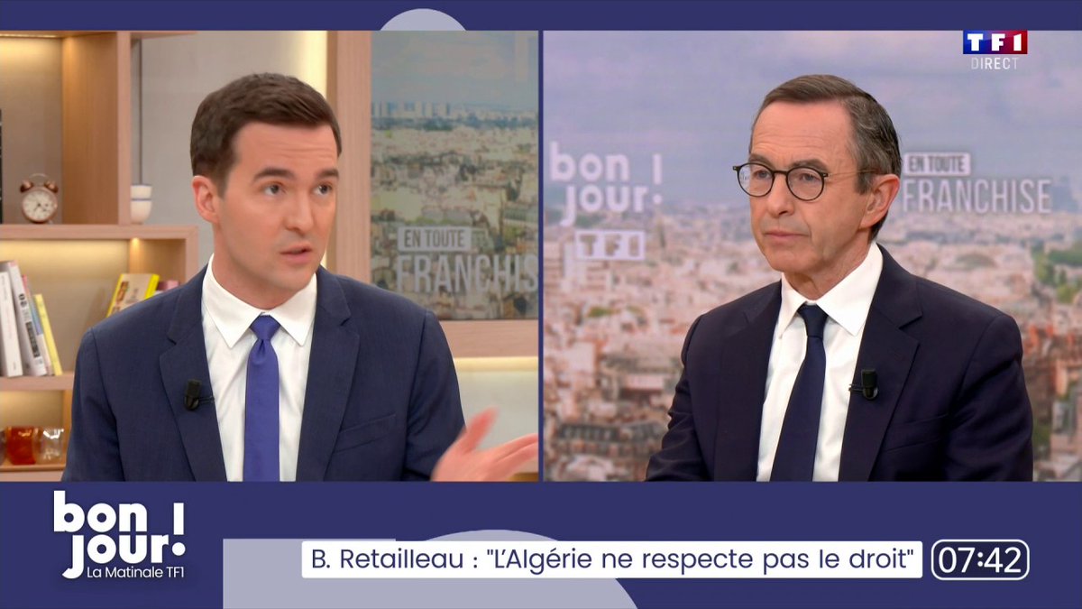 Légalisation du cannabis : "Je suis contre (...) La légalisation de la drogue dite douce ne marche pas", Bruno Retailleau dans #BonjourLaMatinaleTF1
