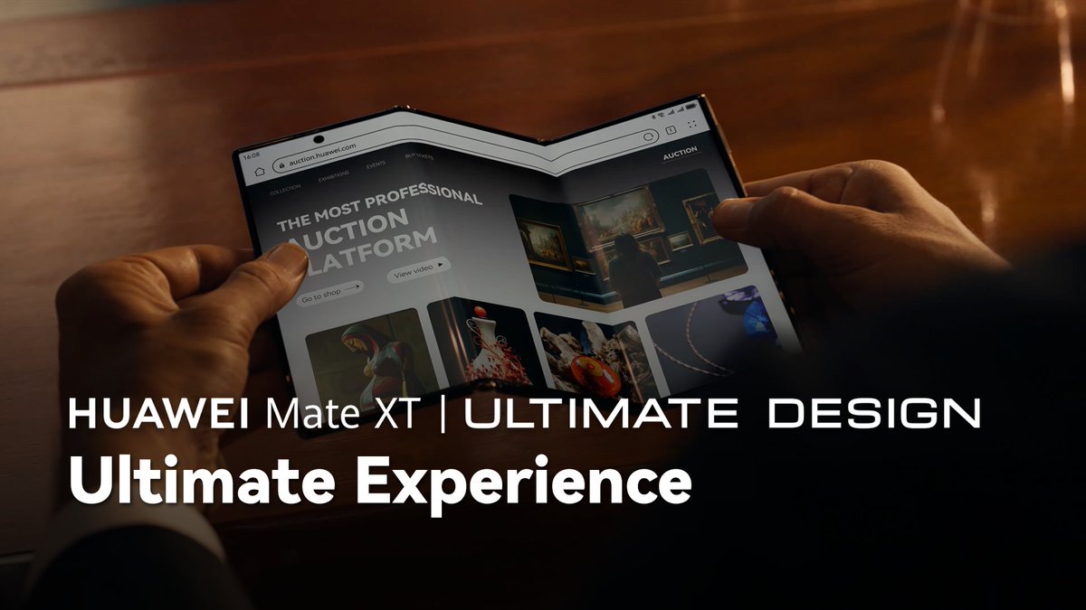 Meet the ultimate experience. Redefine what's possible with power and technology built for every scenario. #HUAWEIMateXT #ULTIMATEDESIGN