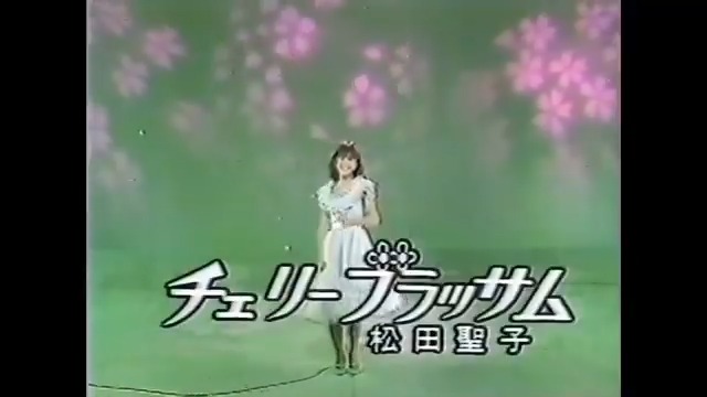 💘チェリーブラッサム(1981年2月17日放送) 手つくりの様な紙吹雪が段々と増えていきます。もはや災害級、聖子ちゃん食べちゃってるよね。 #松田聖子