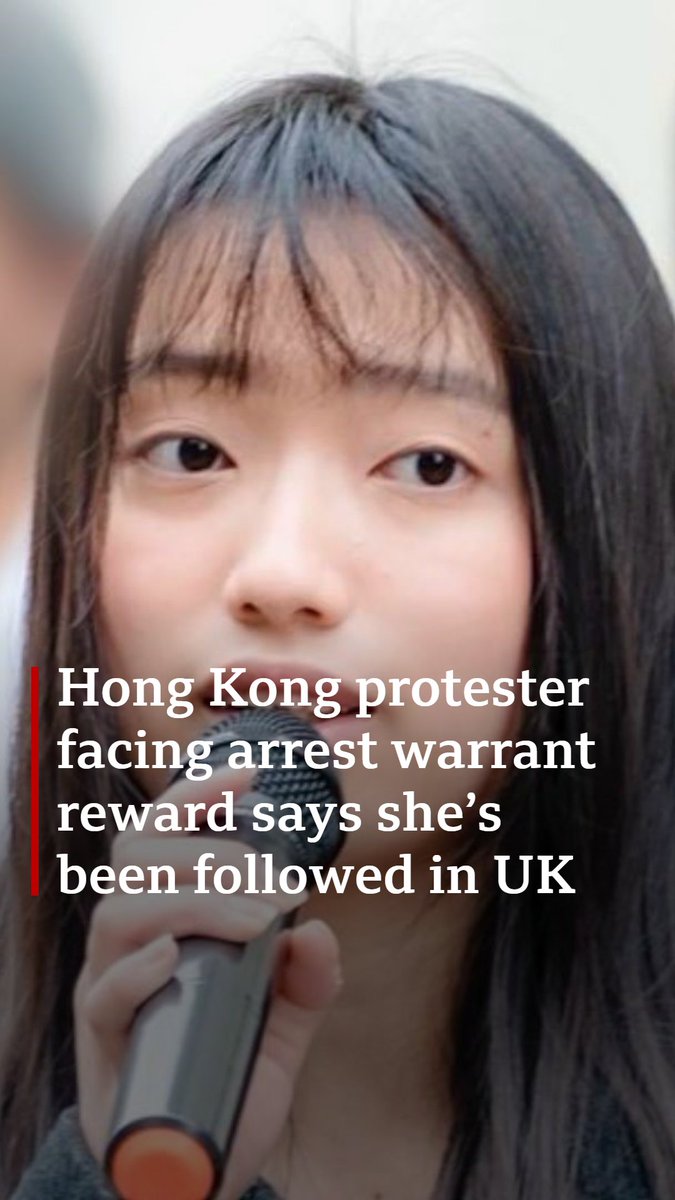 A Hong Kong democracy activist in the UK is facing a HK$1m dollar (US$228,000) reward for her arrest. 🎧 Behind the Hong Kong protests
