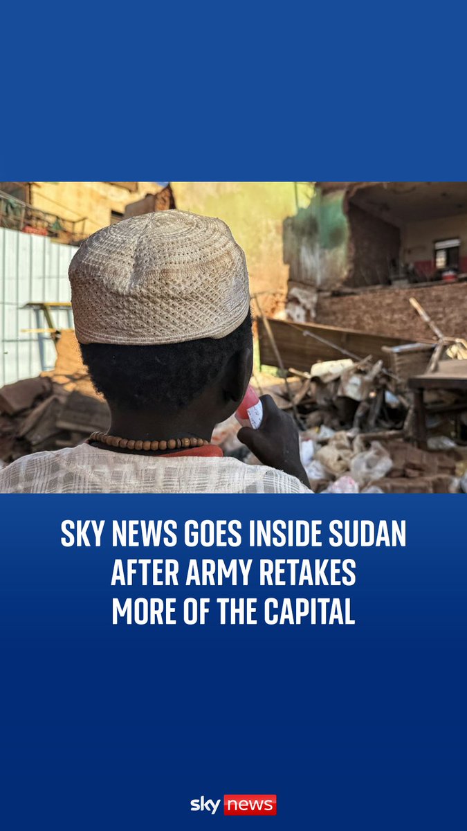 People in Sudan are praying for news of a military victory after almost two years of war. Sky's Yousra Elbagir walks the streets that have recently been reclaimed by the Sudanese army.