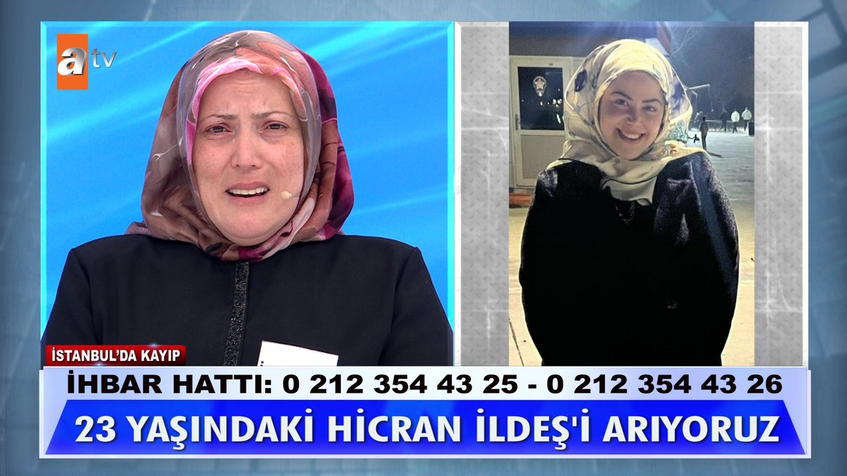 23 yaşındaki Hicran İldeş aranıyor... #MügeAnlıİleTatlıSert #MügeAnlı atv