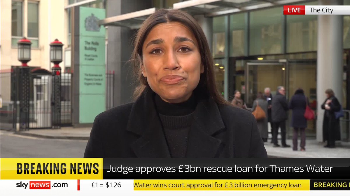 BREAKING: A judge has approved a £3bn rescue loan for Thames Water