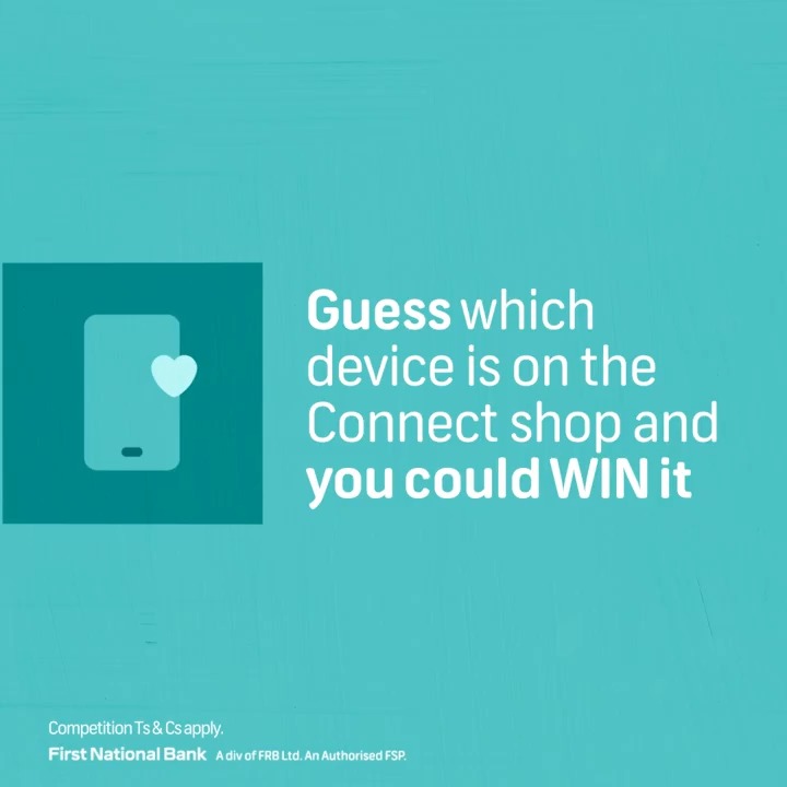 Fam, it's still giving #MonthofLove 💝 Watch the GIF and guess which one of these devices you can find on the Connect shop via the FNB App and you could stand a chance to win it 📱 𝗥𝗘𝗣𝗟𝗬 with your answer using #LoveFNB and #FNBConnect to enter. 😎