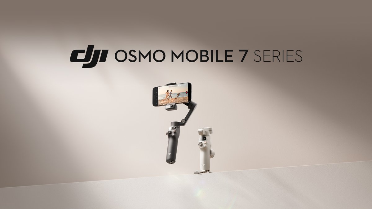 Meet the Osmo Mobile 7 Series, DJI's all-new next-generation phone gimbals. This flagship series features 3-axis stabilization fill lighting, intuitive tutorials, a 10-hour battery life, and other exciting features. Learn more 👉