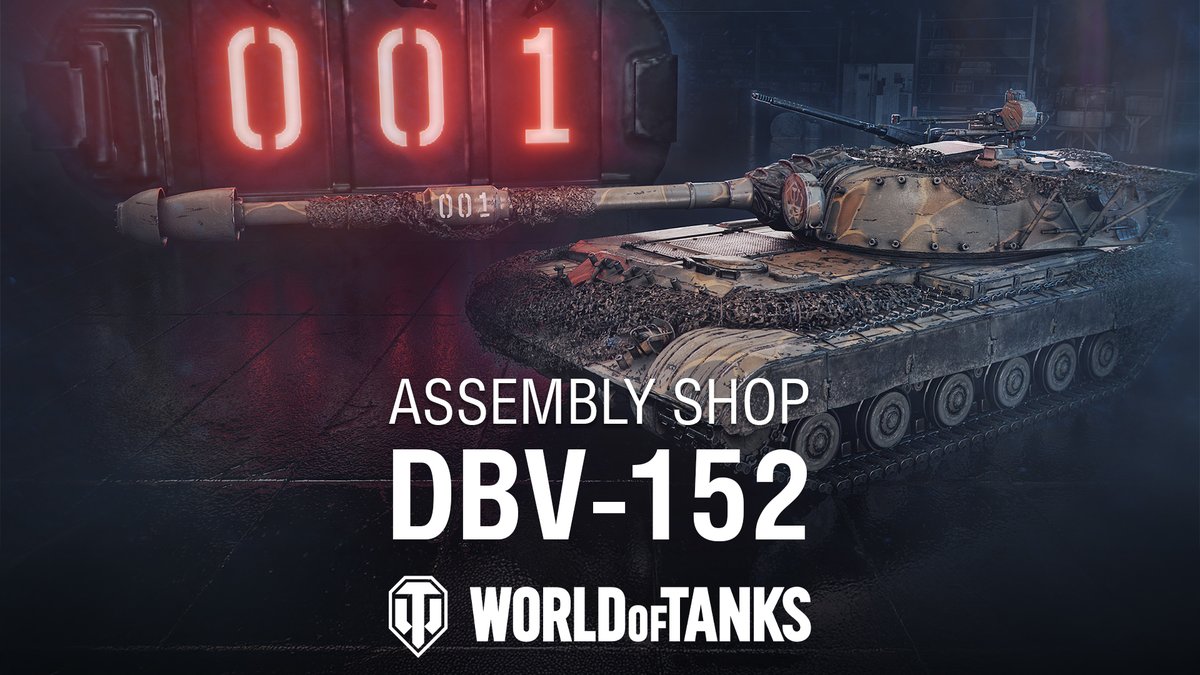 Here we go again 😈 What are we dealing with here? Meet the DBV-152. This sniper destroyer will leave you speechless as its gun is unforgiving. With its 100 mm of armor on the hull and speed 52 km/h speed, the DBV-152 is a titan that you want to have on your team. Be in position on February 20th if you want to lay your fingers on the limited-batch Czechoslovakian Tier X with a camo 3D style and a unique number for each vehicle. Only 100,000 available 💥 ➡️