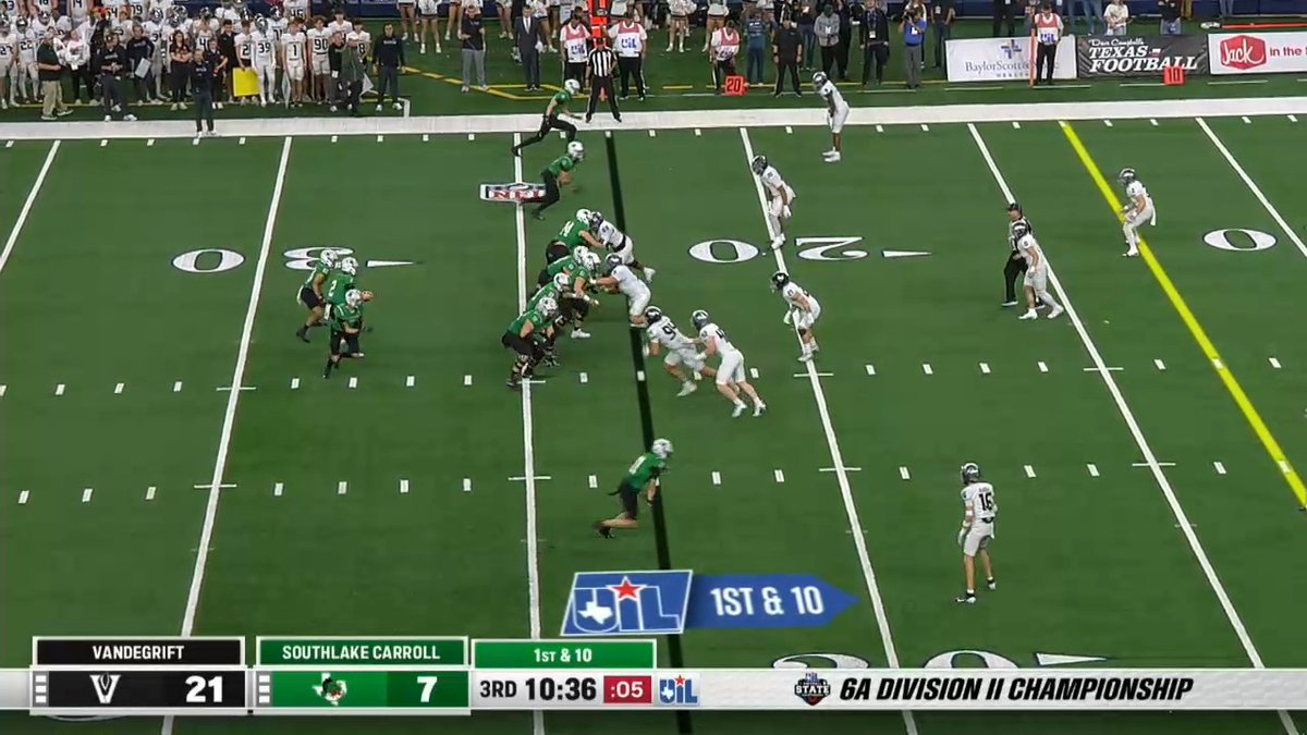 There's a reason #GoFrogs commit Brock Boyd is our No. 1 WR in the class of 2026. ⭐️ Throwback to when the Southlake Carroll Football star got THIS wide open at #UILState. 👀 Carroll Dragons Southlake Carroll FB Recruiting | #TXHSFB #Dctf