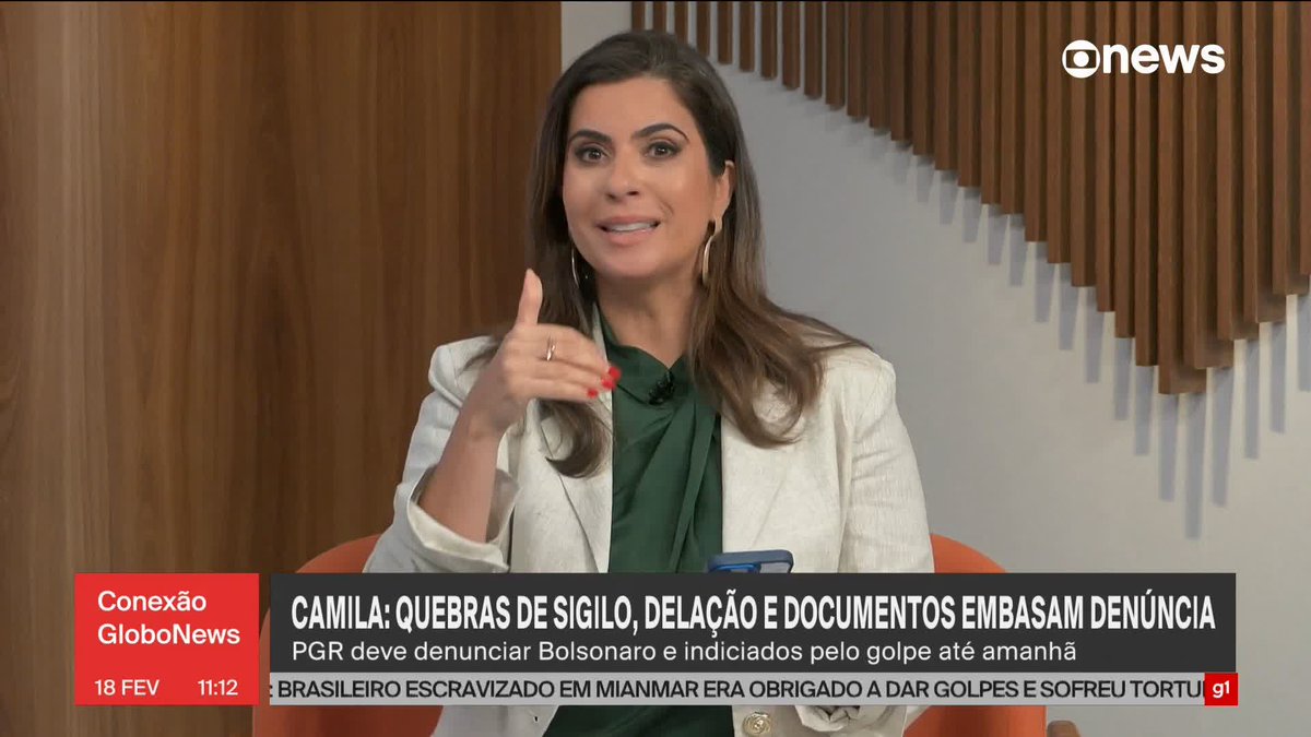 PGR deve denunciar Bolsonaro e indiciados pela tentativa de golpe de Estado até esta quarta-feira (19). Camila Bomfim lista as provas que embasam a denúncia e aponta o que a lei prevê para os crimes em questão. ➡ Assista ao #ConexãoGloboNews: #GloboNews