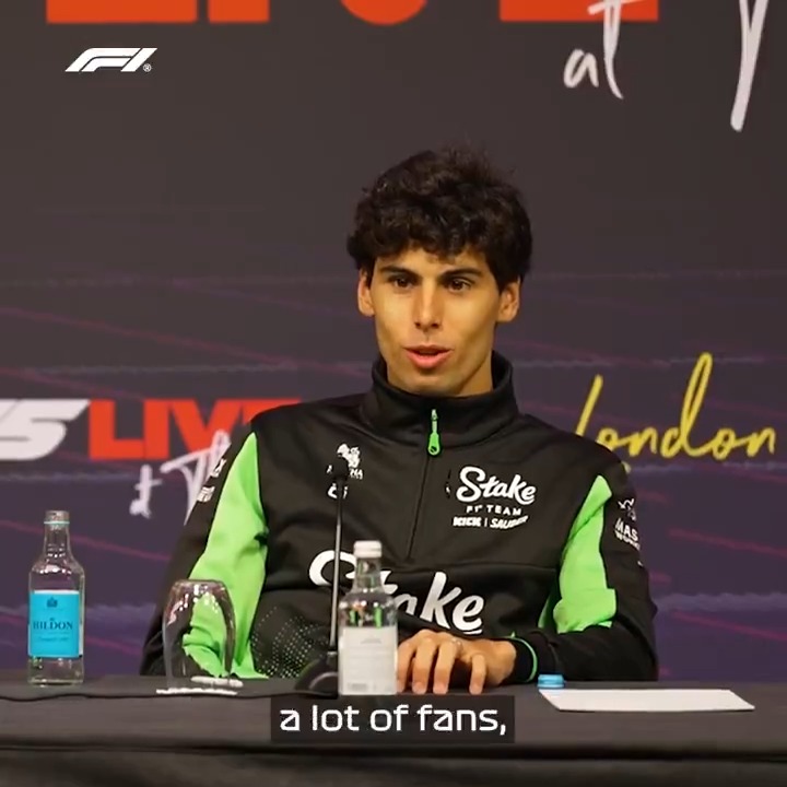 Gabriel Bortoleto is looking forward to representing Brazil in F1 - the first Brazilian on the grid full-time since 2017 🇧🇷 #F175LIVE