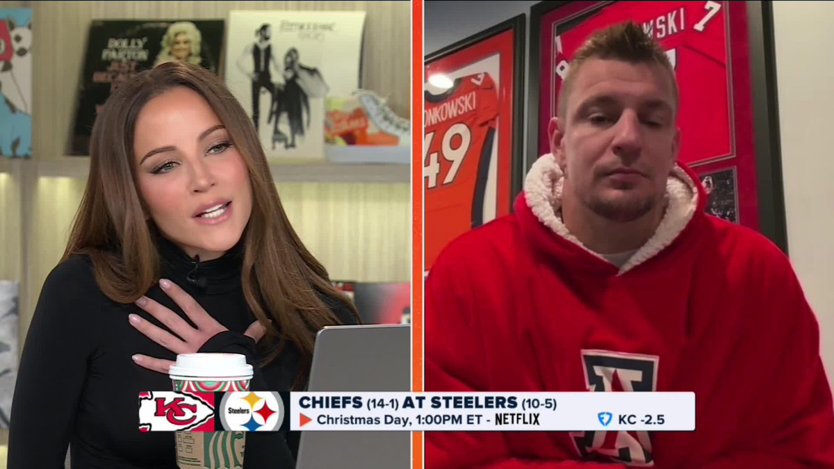 Rob Gronkowski weighs in on Travis Kelce's future in the NFL. "I believe he can go at least another 2 years. We're talking his stats being down. How are your stats down if you have 80 plus catches at 35 years old?”