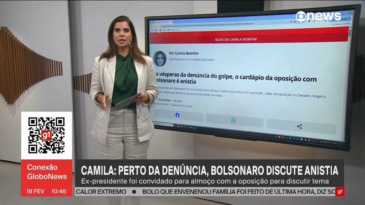 URGENTE: a Globo anunciou que a denúncia contra o Bolsonaro sairá entre hoje e amanhã. Ele está em desespero, correu pro senado e tentará um novo texto de anistia. Obviamente, é inconstitucional. O STF nunca permitirá. O único destino é a cadeia!