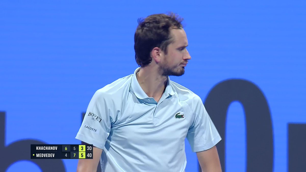 Meddy On The Move 👏 Daniil Medvedev comes back to defeat defending champion Khachanov 4-6 7-5 6-3 in Doha #QatarExxonMobilOpen