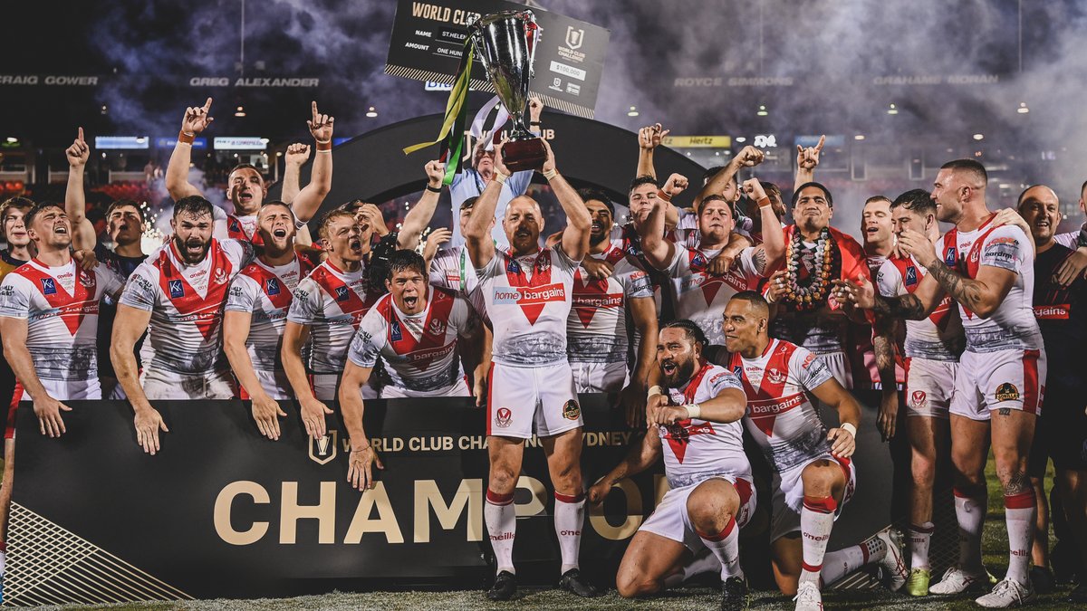 🏆 #OnThisDay in 2023: St Helens became World Champions for the third time and became the first English treble winners since 2006... Six_Again | St.Helens R.F.C.