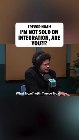 #TrevorNoah's posing a loaded question ... was integration the right thing for America?!? Listen to the discussion, and read the full story here 👉 🎥: What Now? with Trevor Noah