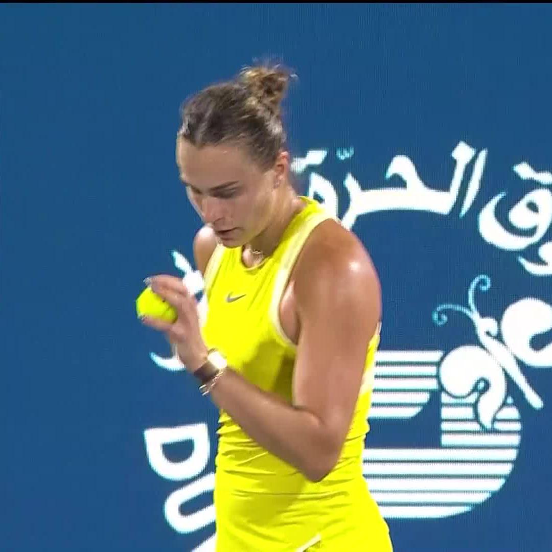 net cord = no problem 😌 Sabalenka Aryna | #DDFTennis