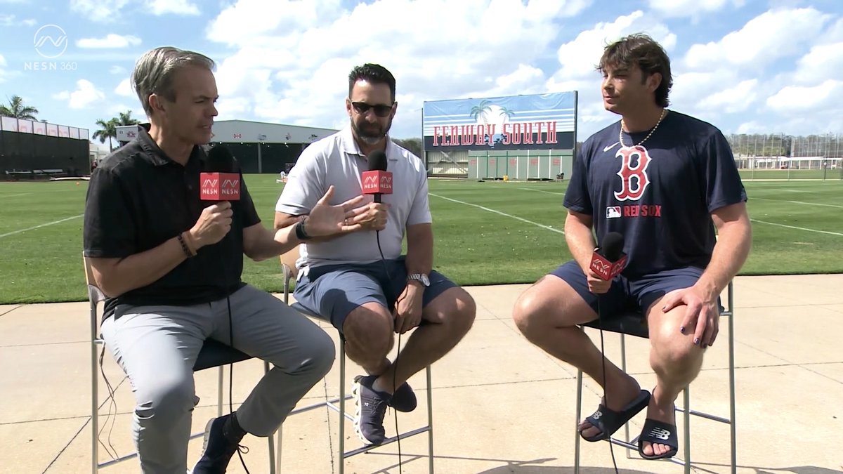Triston Casas expands on why Raffy belongs at 3rd base: "His defense is constantly getting better... he plays hard, he really sets the tone out there at 3rd base. I want him at that position this year and for the next ten as well." Tom Caron | Lou Merloni | #RedSox