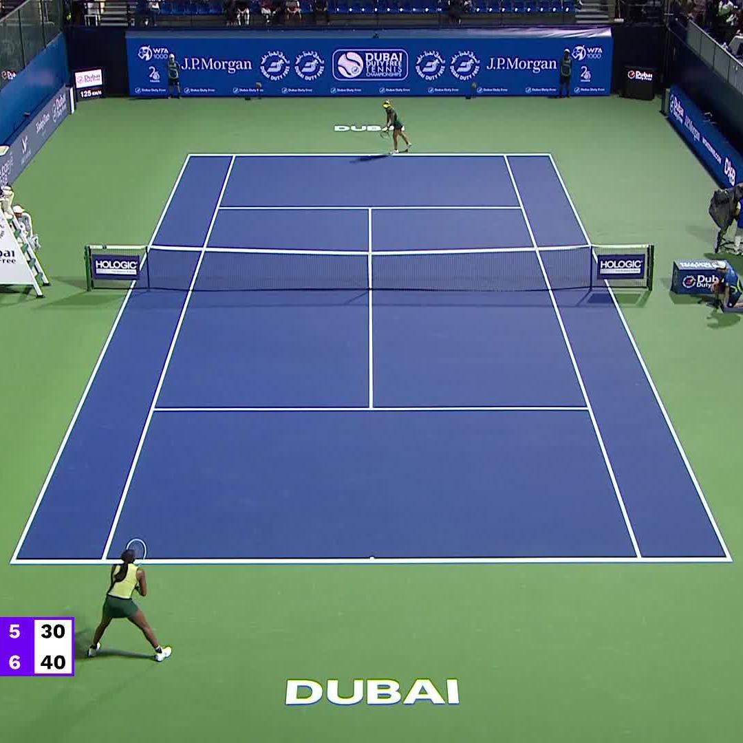 Simply Unstoppable 🛑 McCartney Kessler upsets the World No. 3 in straight sets after a commanding performance 6-4, 7-5! #DDFTennis