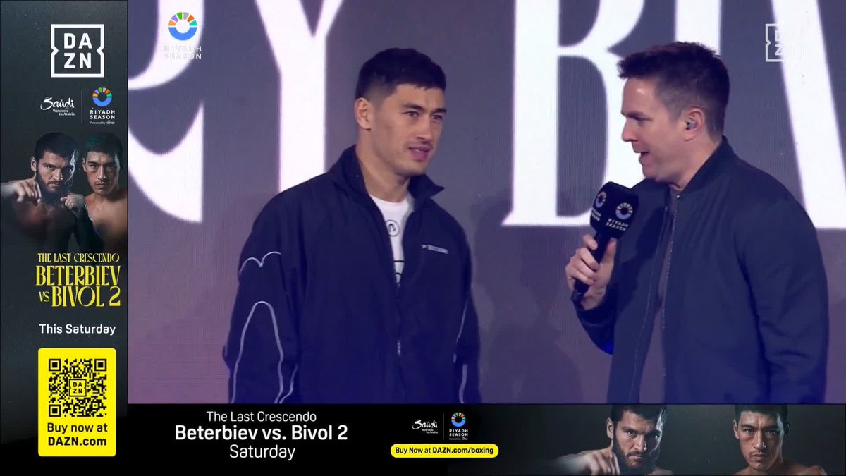 🗣️ "I don't like to lose. I saw good and bad moments in the first fight. I need to throw more punches..." - Dmitry Bivol #BeterbievBivol2 | DAZN Boxing | #RiyadhSeason