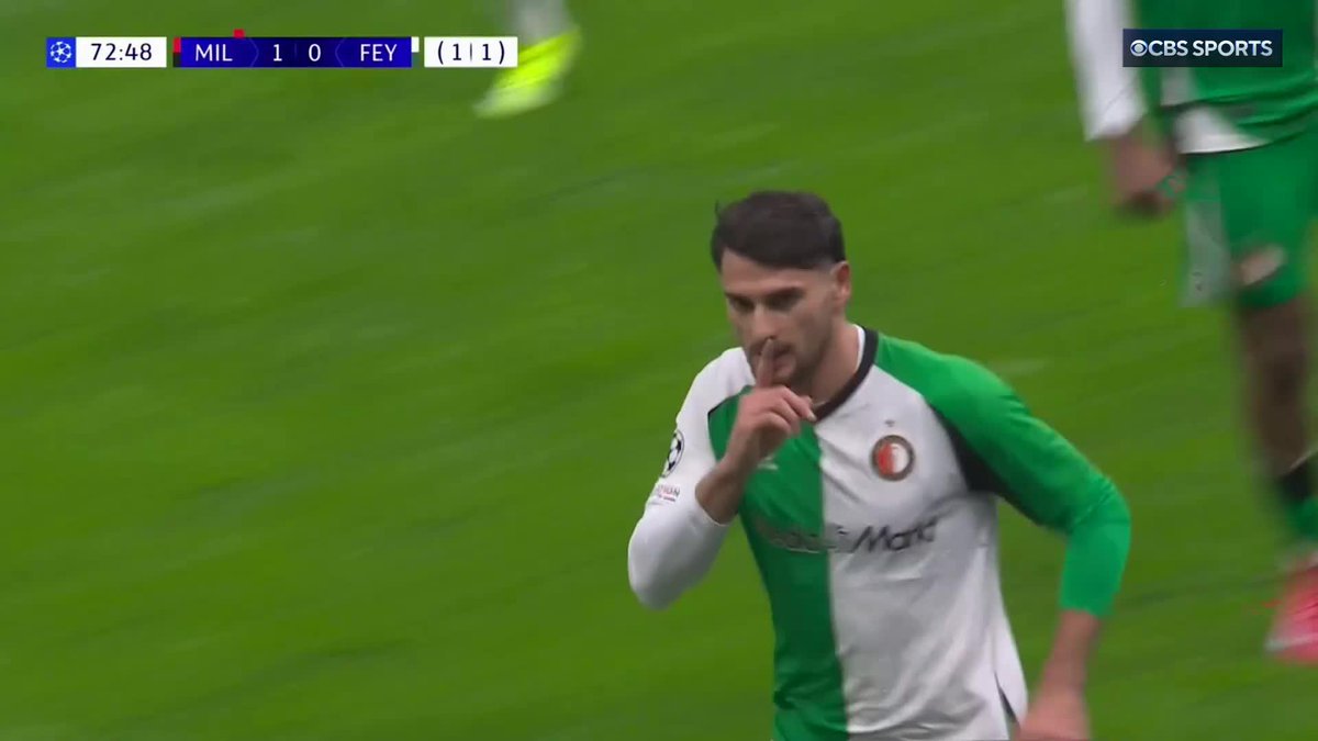 JULIÁN CARRANZA STUNS THE SAN SIRO! 😳 The former Philadelphia Union and Inter Miami forward pops up with a massive strike for Feyenoord 💥