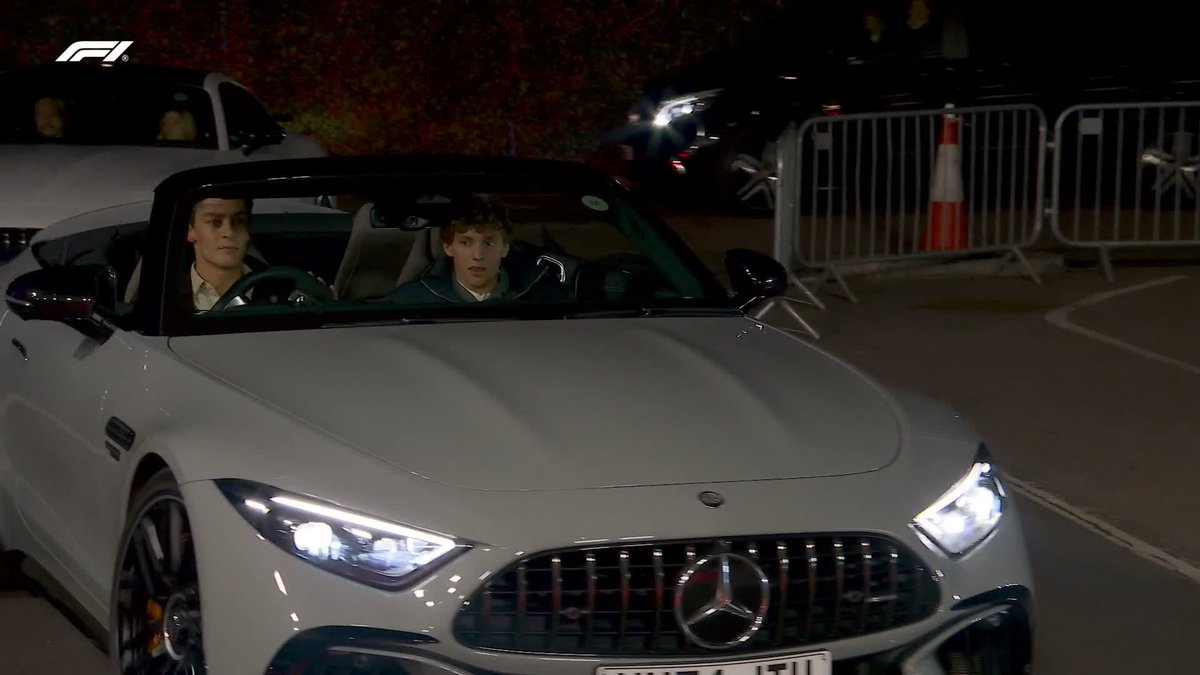 Rolling up in Mercedes-AMG PETRONAS F1 Team style 🤩 #F175LIVE