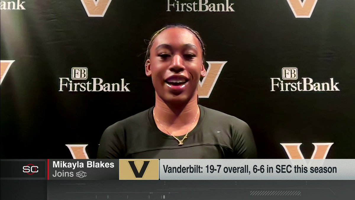 "I just want to have a deep run in the SEC tournament and the NCAA tournament with this team. I think we are capable of it." —Mikayla Blakes on her 55-point night against Auburn Sunday 📈