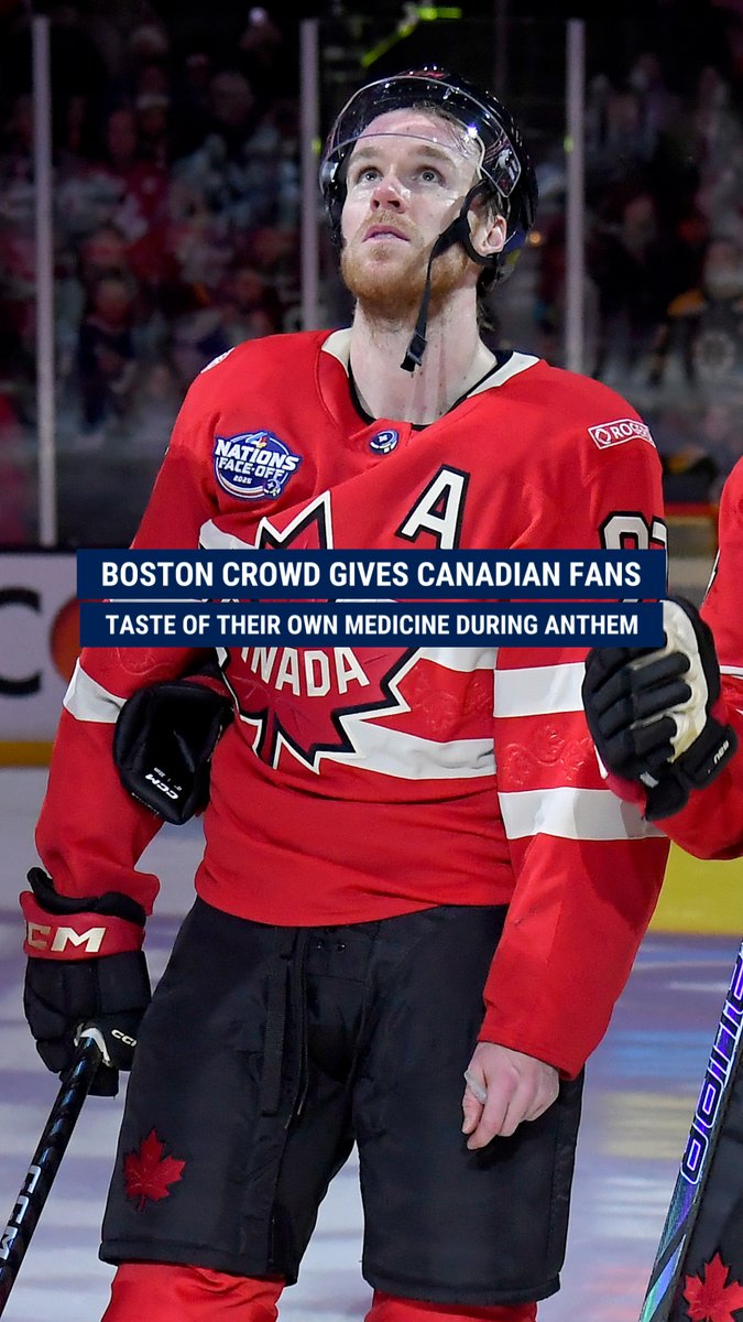 ON THIN ICE: Boo birds erupt as Canada's national anthem played before its team's first 4 Nations Face-Off game on American soil. The jeers came after the US national anthem was booed before their game against Canada, which drew praise from outgoing Prime Minister Justin Trudeau.