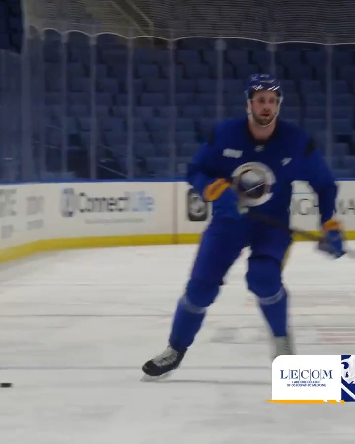 Mattias Samuelsson is back on the ice at practice today! #LetsGoBuffalo | LECOM