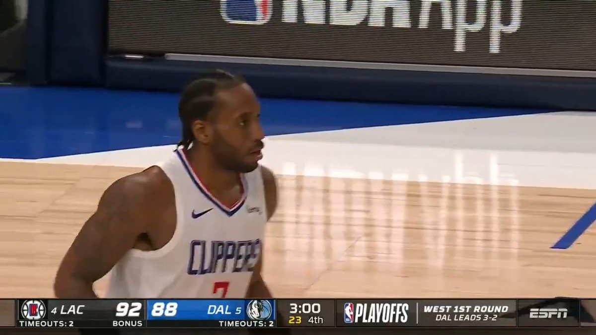 Kawhi Leonard 45 points vs Dallas to force game 7 in the first round of the 2021 playoffs